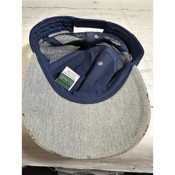 LL Bean Multicolored Youth Size Truckers Hat Snap Back Baseball Cap Pre-owned VG - Picture 4 of 8